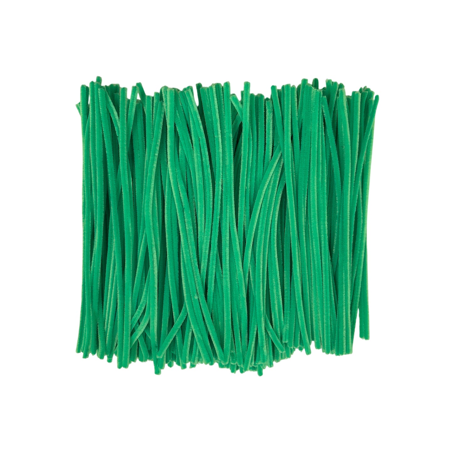 Pack of 500 Green Coloured Pipe Cleaners 30cm x 6mm Craft Chenille Stems