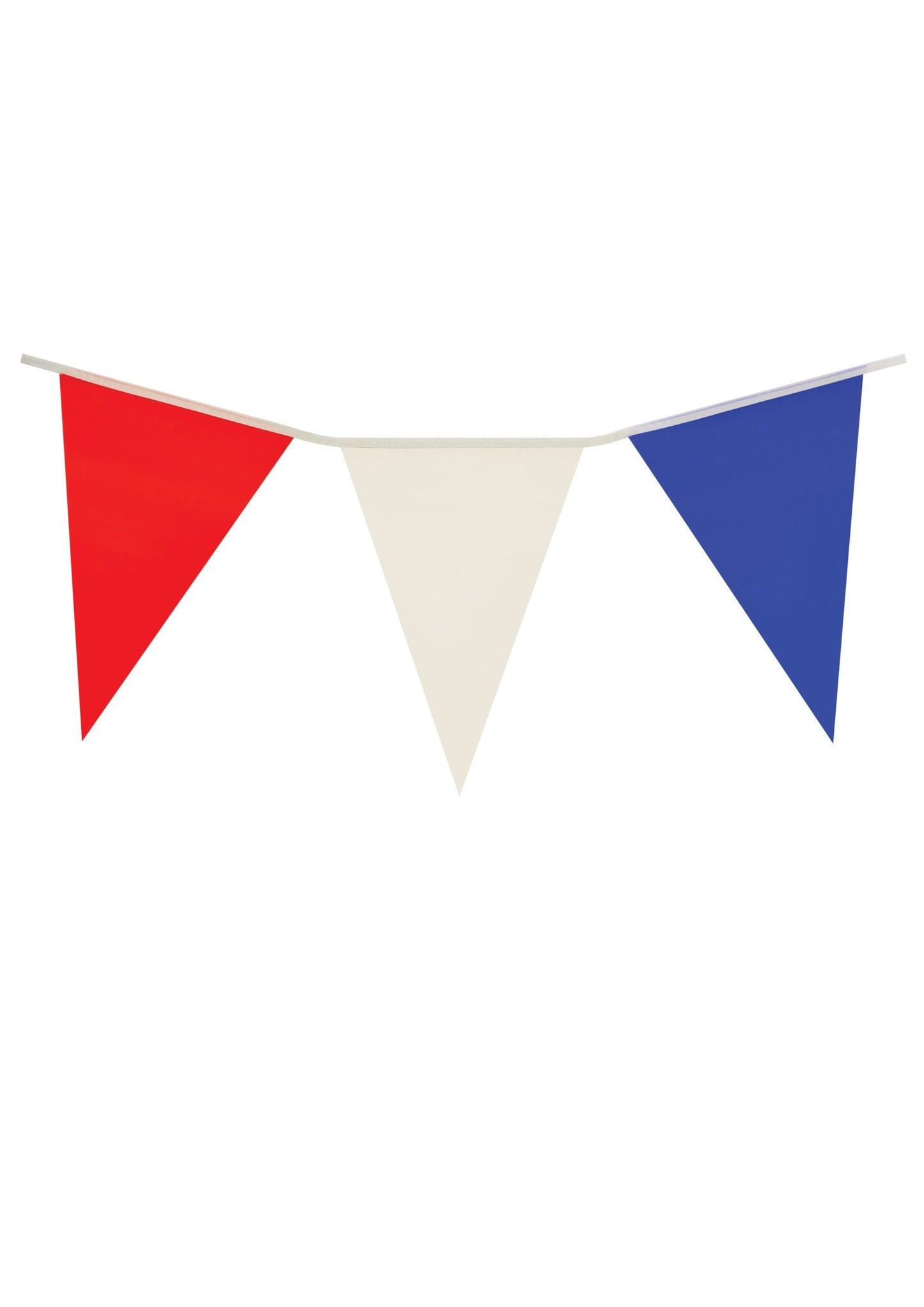 Pack of 12 Red, White and Blue Colour Bunting 7 Metere with 25 Pvc Pennants