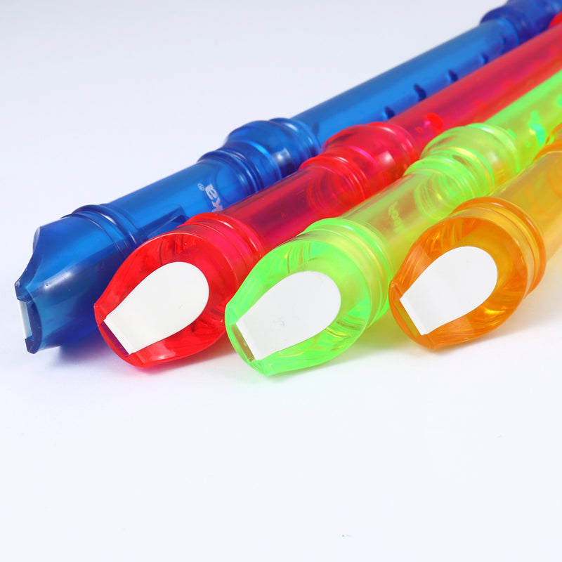 Transparent Colour Flute with Cleaning Stick