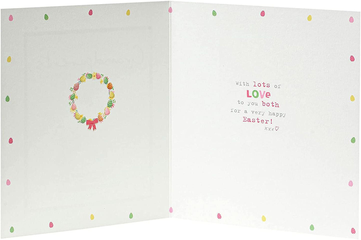 For Wonderful Grandparents Cute Boofle Easter Card