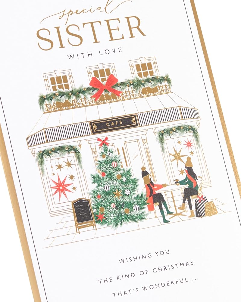 Cafe Design Sister Christmas Card