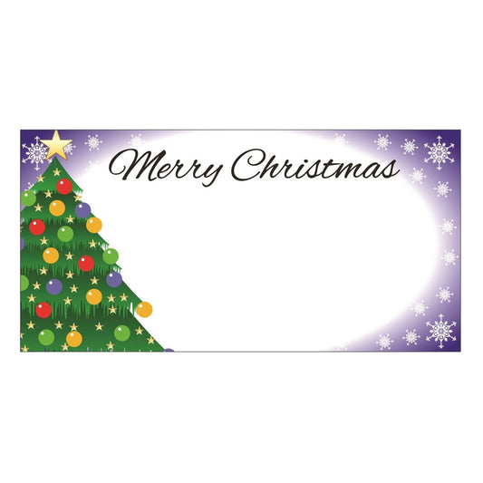 Pack of 50 Purple Christmas Table Place Cards Name Number Settings