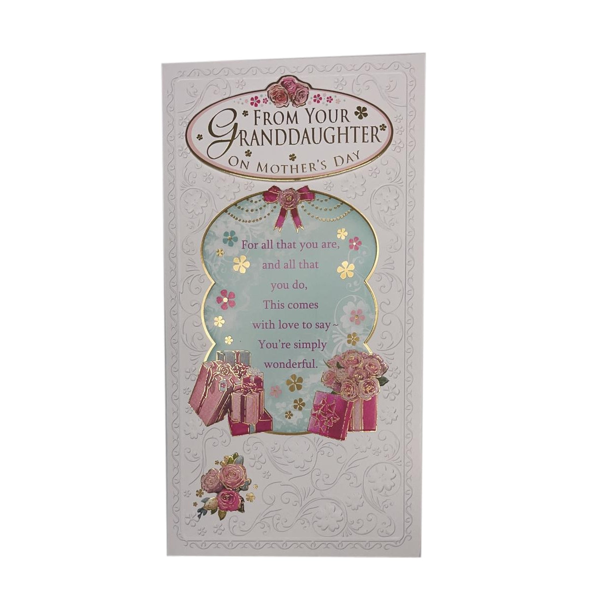 From Your Granddaughter Gifts Design Open Mother's Day Card