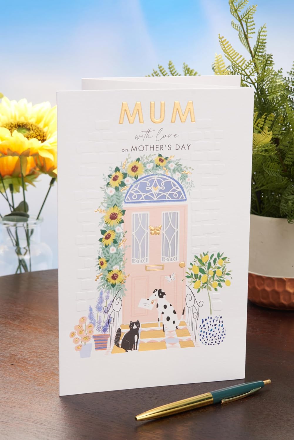 Cute Doorstep Design Mother's Day Card