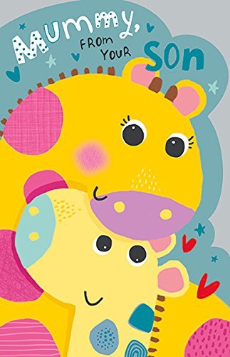 Mummy From Son Adorable Two Giraffes Mother's Day Card