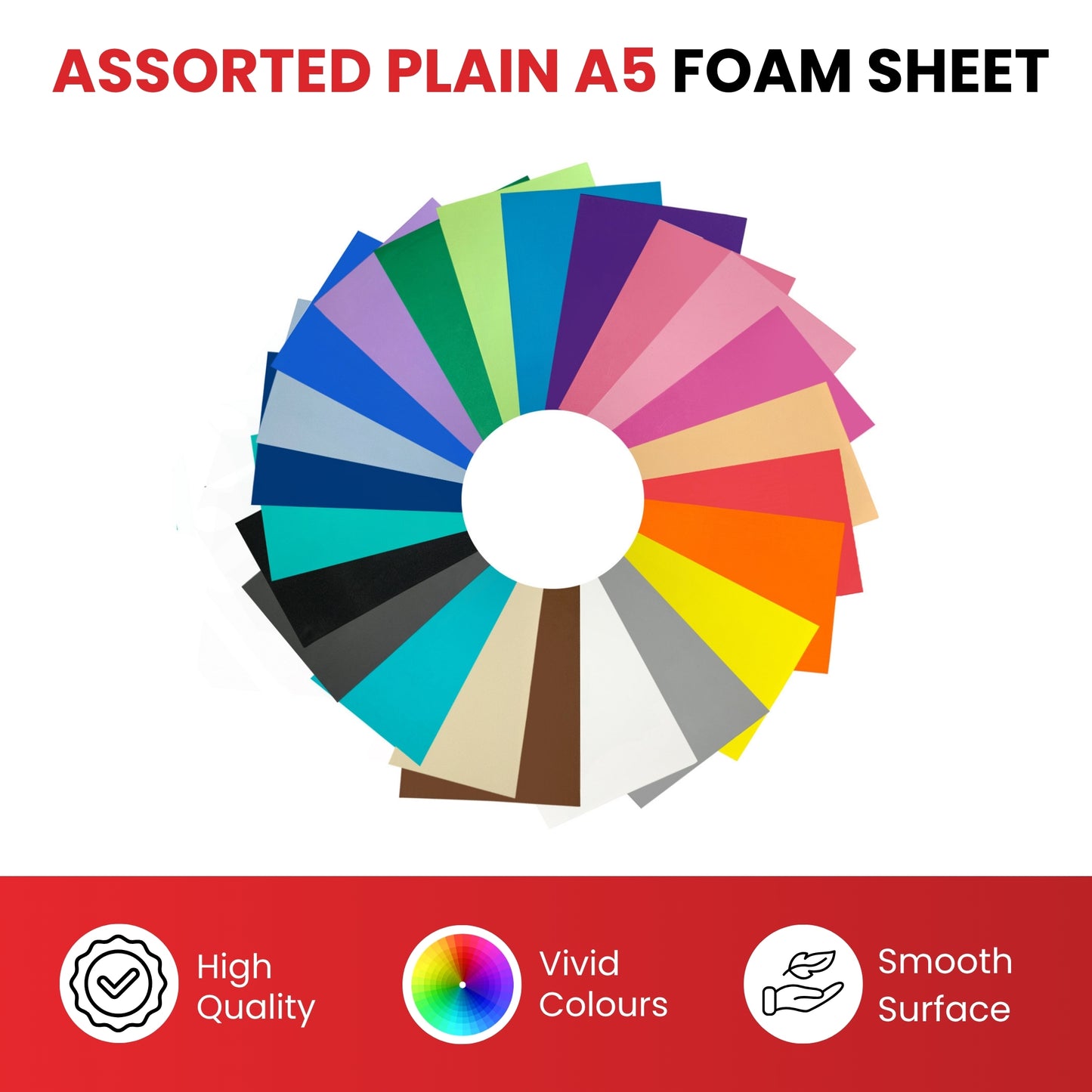 Bulk Pack of 220 A5 Assorted Coloured EVA Foam Sheets