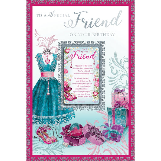 To A Special Friend On Your Birthday Female Keepsake Treasures Greeting Card