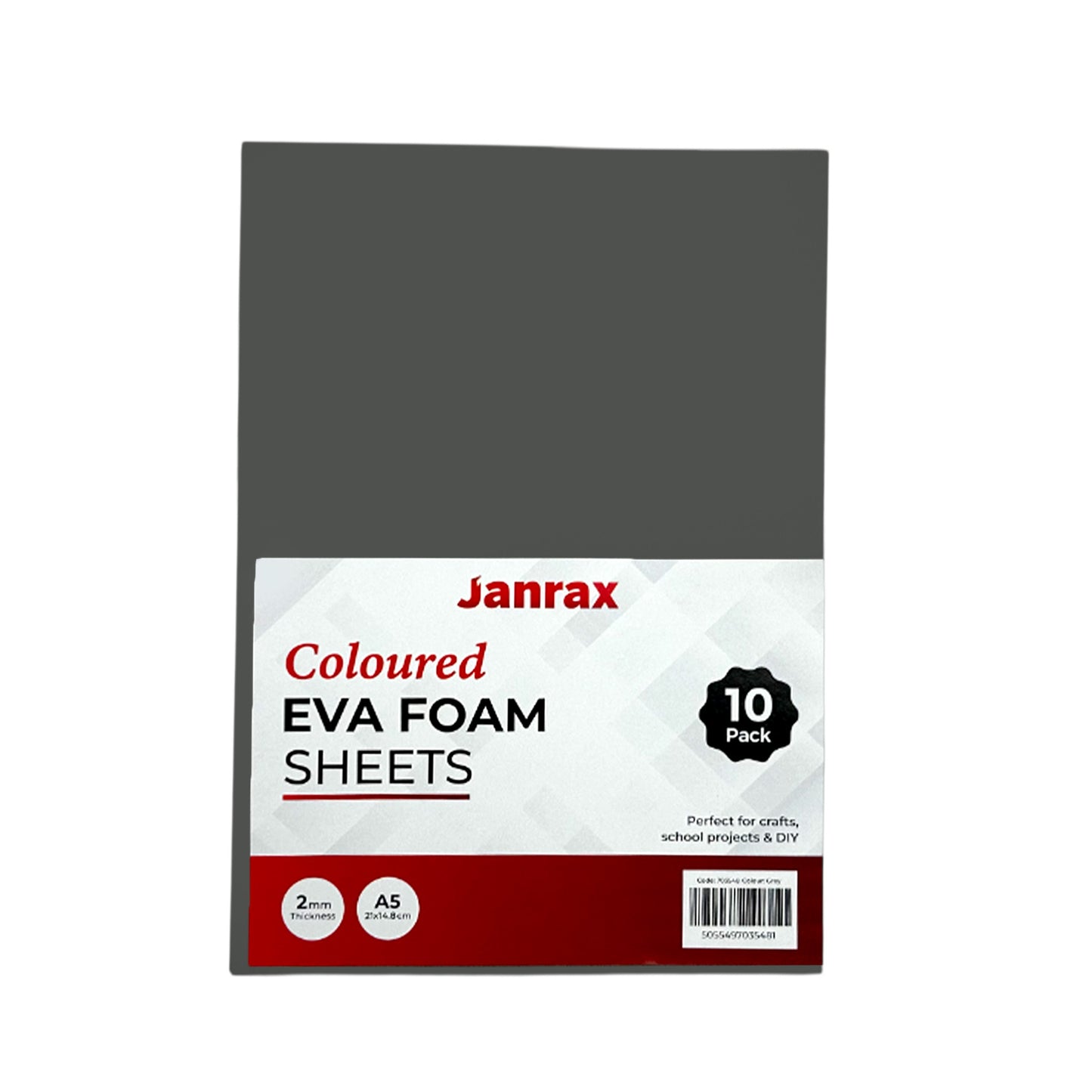 Pack of 200 A5 Grey Coloured EVA Foam Sheets