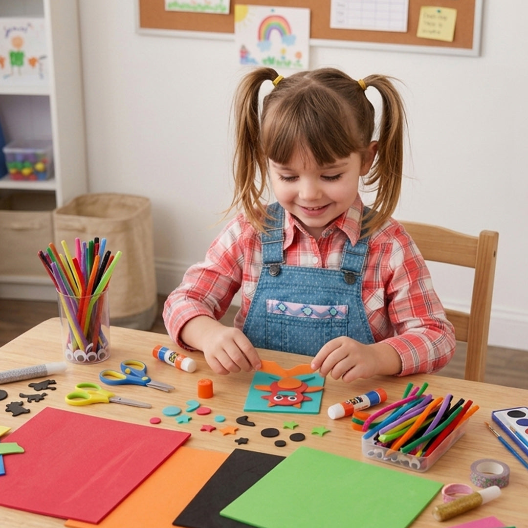 Pack of 10 A4 Light Blue Coloured Eva Foam Sheets