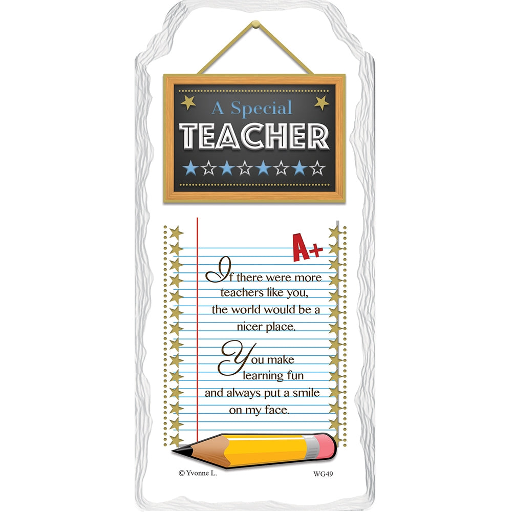 A Special Teacher Sentimental Handcrafted Ceramic Plaque