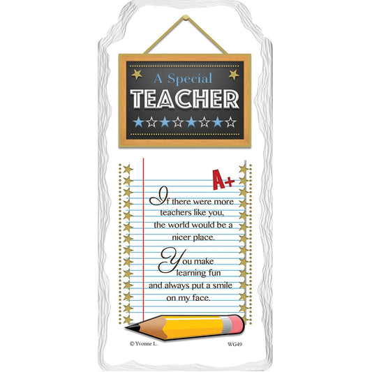 A Special Teacher Sentimental Handcrafted Ceramic Plaque