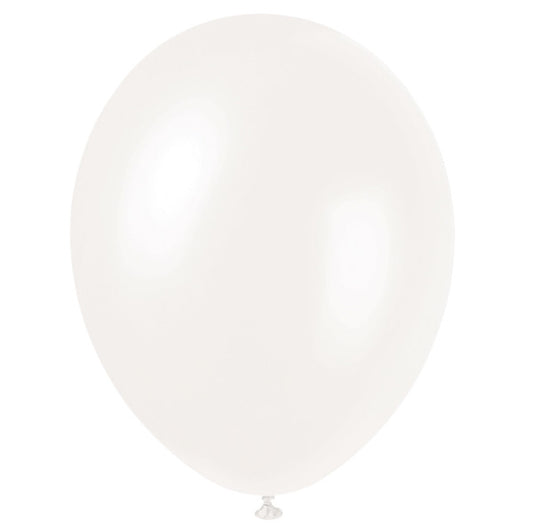 Pack of 8 Iridescent White 12" Premium Pearlised Balloons
