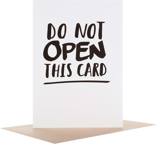 Hallmark Funny Card "Do Not Open" Small