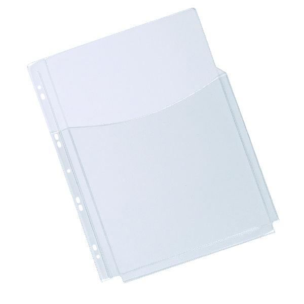 Q-Connect Expanding Punched Pocket 3/4 Length Front A4 (Pack of 5)