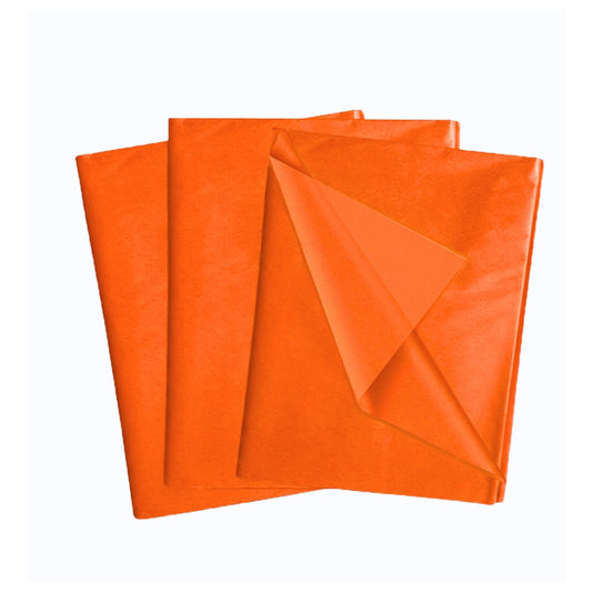 Pack of 180 Orange Acid Free 50 x 70cm Tissue Paper Sheets