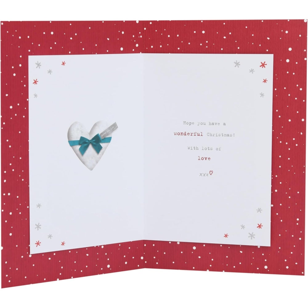Boofles With Heart Husband Christmas Card