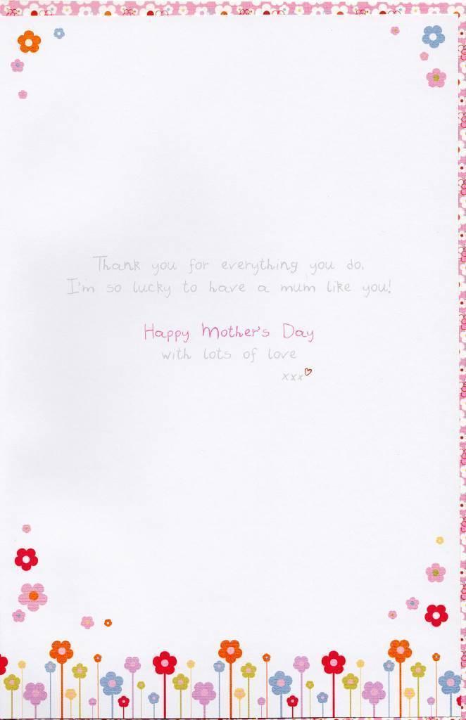 Boofle To Mum From Son Happy Mother's Day Handmade Greeting Card