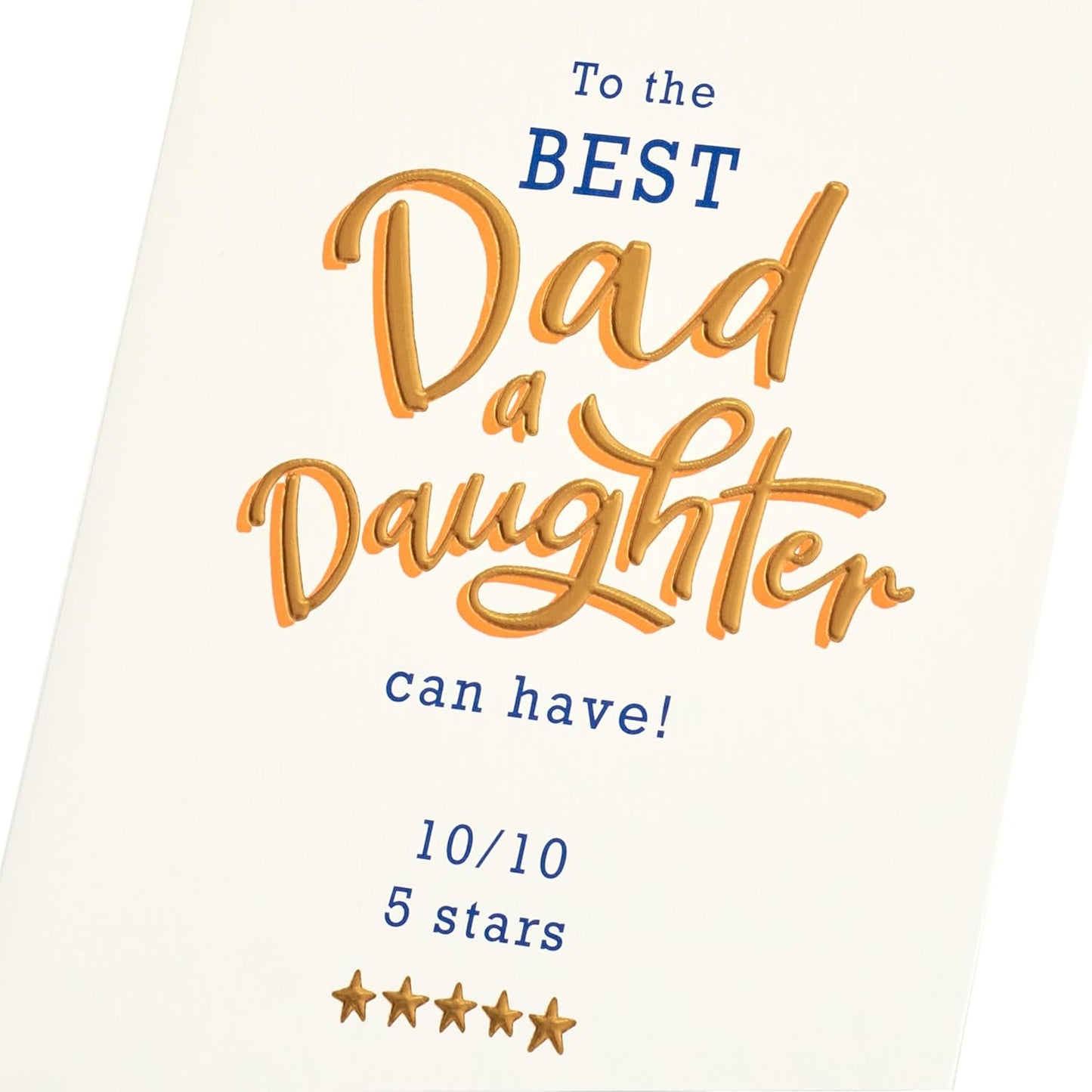 Hand Lettering Design To Dad From Daughter Father's Day Card