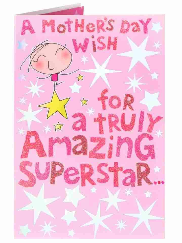 100% A Superstar Mother's Day Card