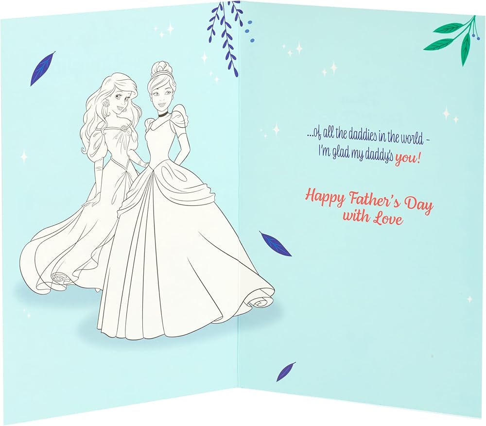 Princess Design for Daddy from Daughter Father's Day Card