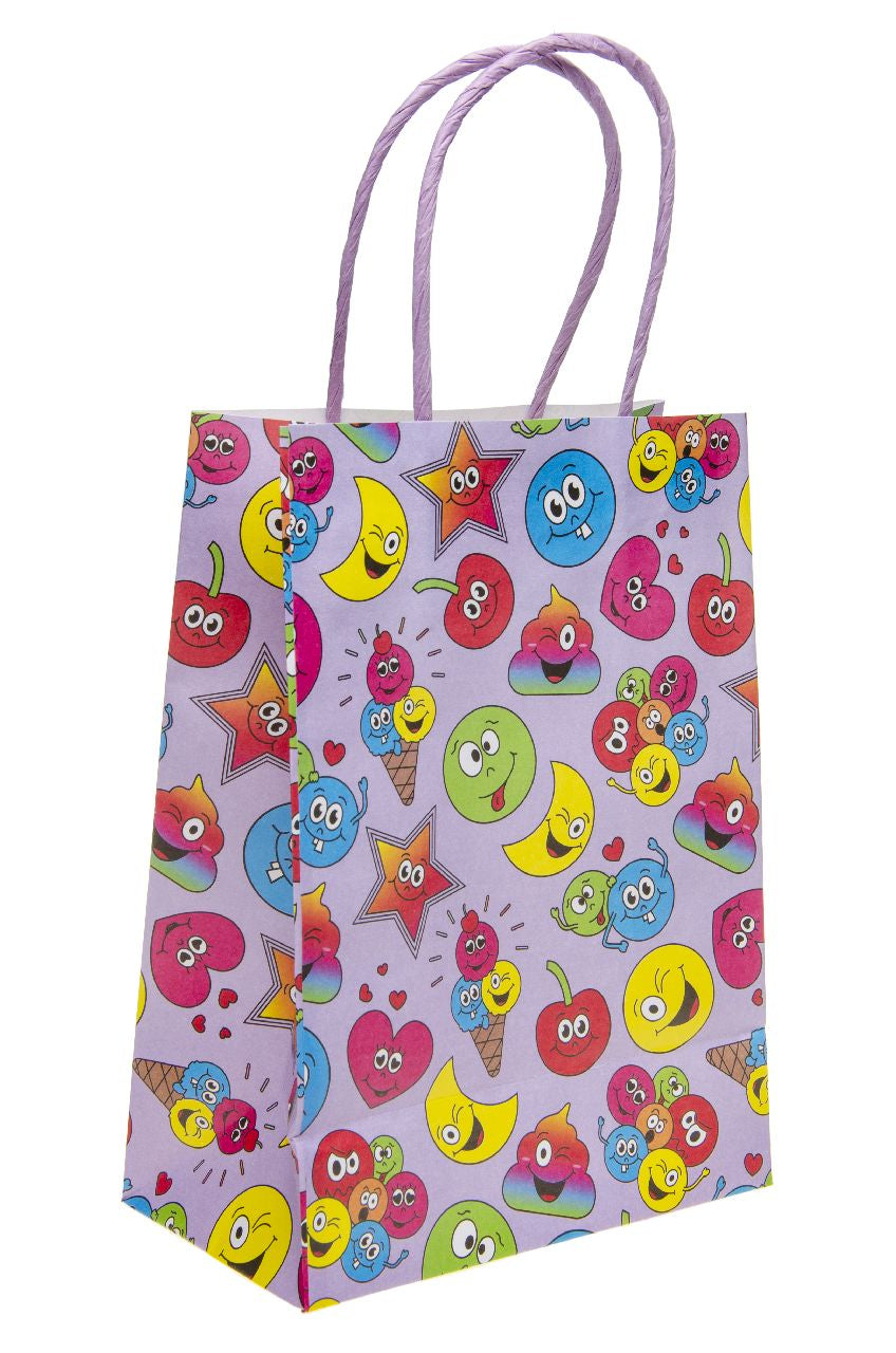 Pack of 10 Pre Filled Emotion Theme Kids Party Favour Bags – Gift Bags with Reusable Cup & Themed Toys