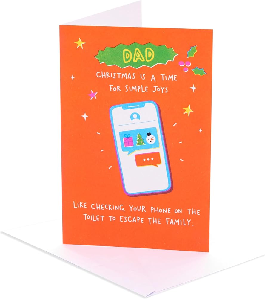 Phone Design Dad Christmas Card