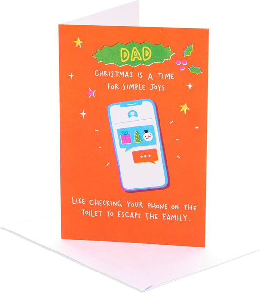 Phone Design Dad Christmas Card