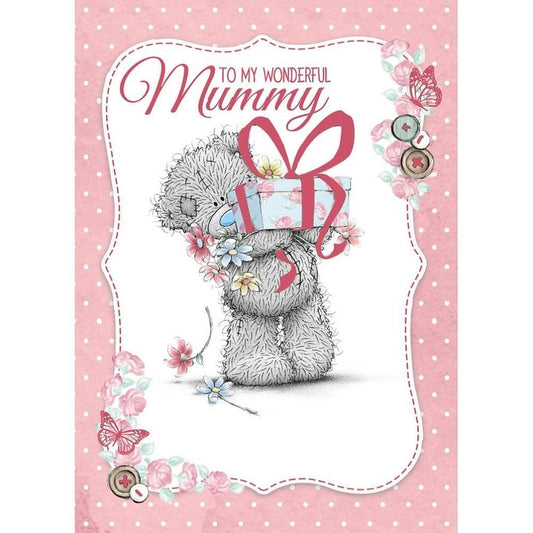 Wonderful Mummy Me to You Bear Holding Present Design Mother's Day Card