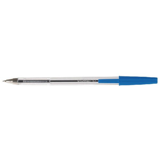 Pack of 20 Q-Connect Ballpoint Pens Medium Blue 