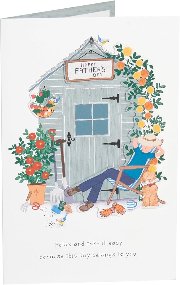 Garden Shed Design Dad Father's Day Card