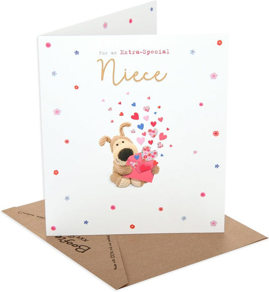 Boofle Holding an Envelope Niece Birthday Card