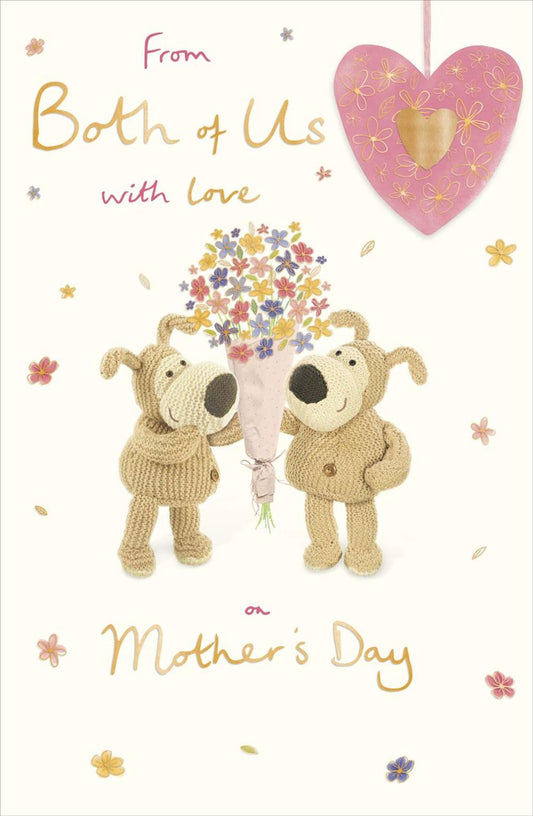 Boofles With Bouquet From Both Of Us Mother's Day Card