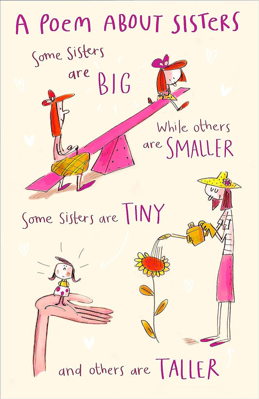 A Poem About Sisters Sister Birthday Card 