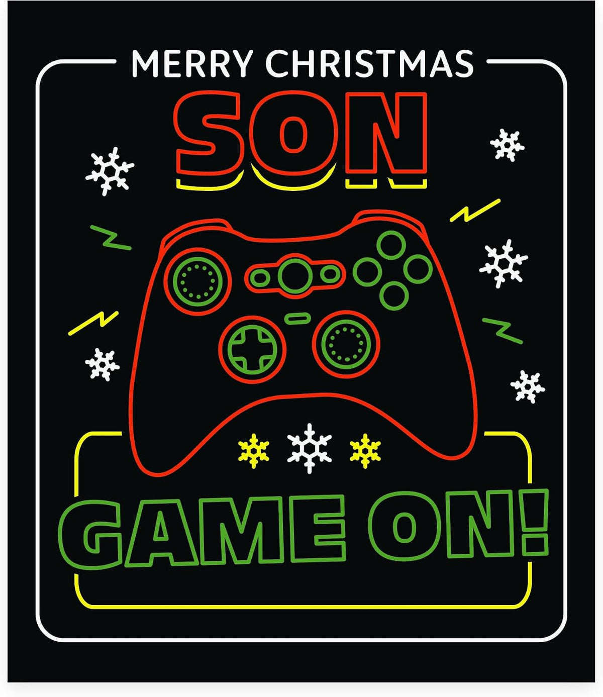 Gaming Controller Design Son Christmas Card