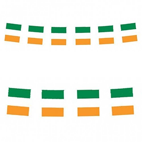 Ireland Flags Bunting 12ft with 11 Eire with Pvc Pennants