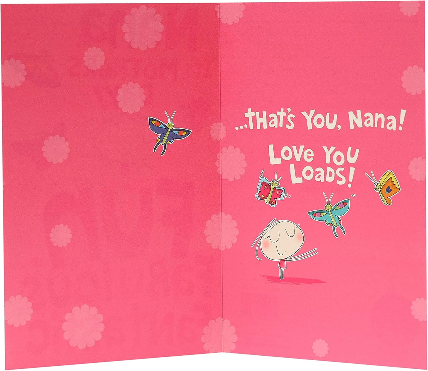 Bright Cartoon Design Nana Mother's Day Card