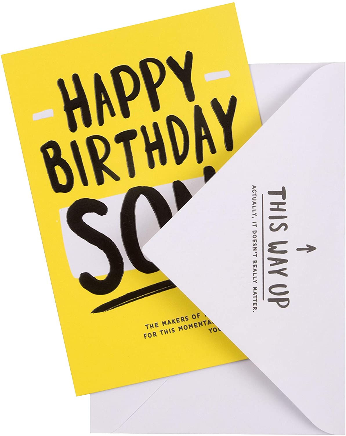 Contemporary Design Son Birthday Card