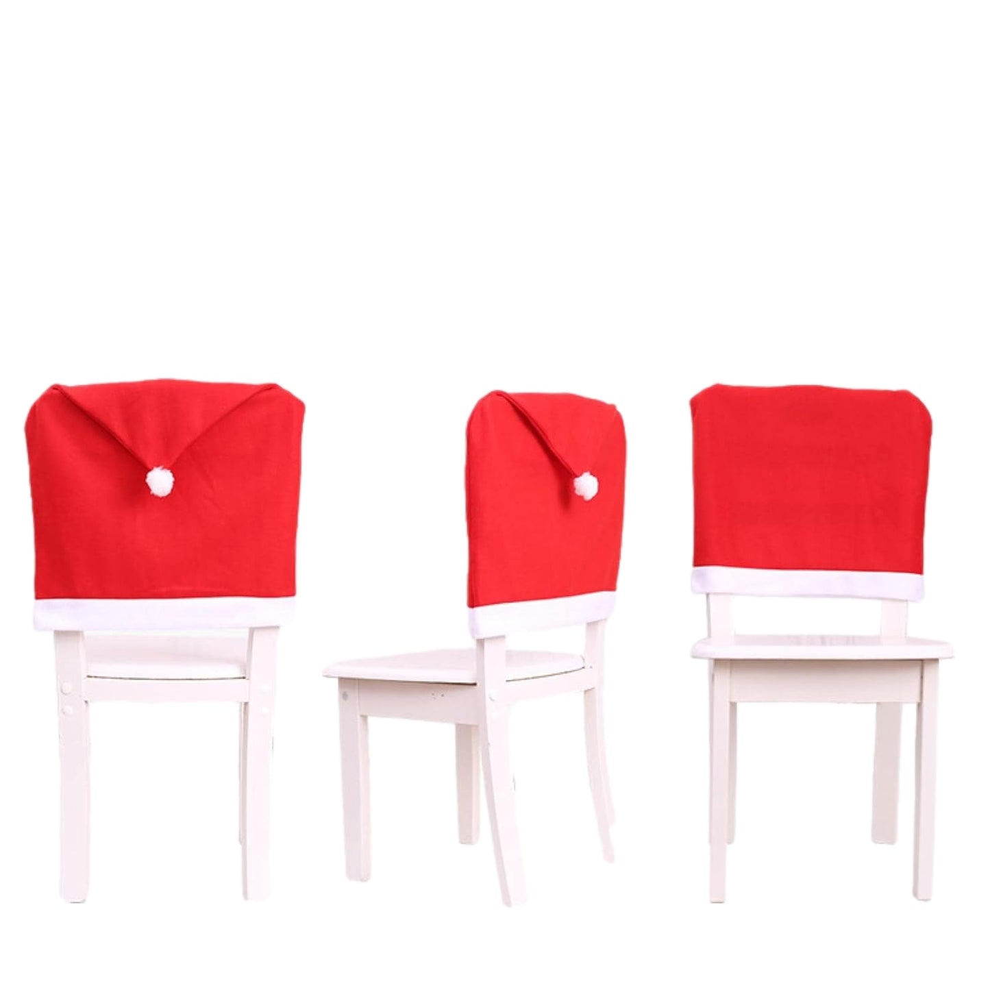 Christmas Santa Hat Chair Cover Decoration 62×48 cm