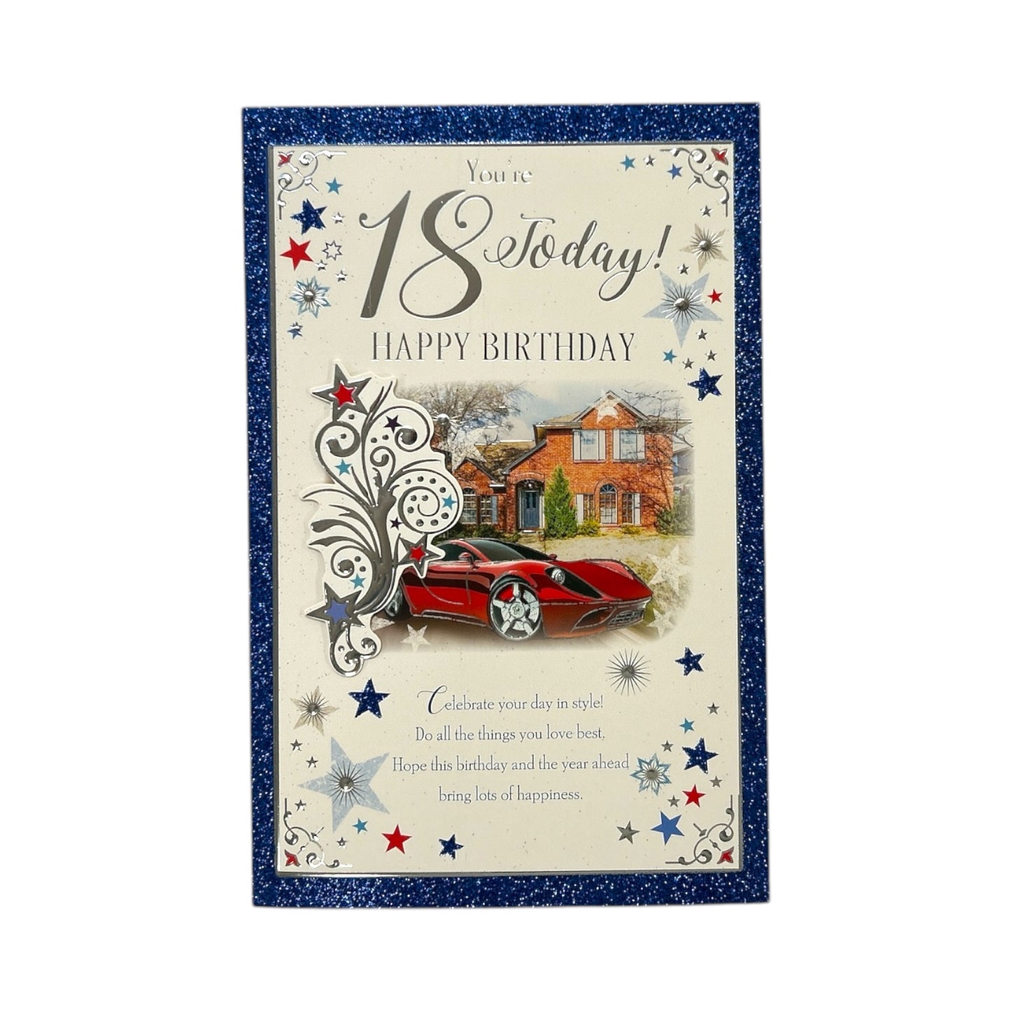 Age 18 Sport Car Design Sentimental Birthday Card