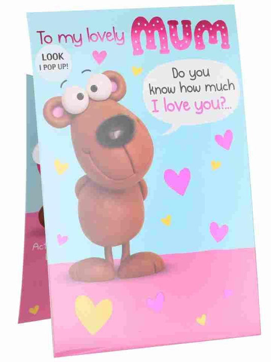Lovely Mum Pop Up Mother's Day Card