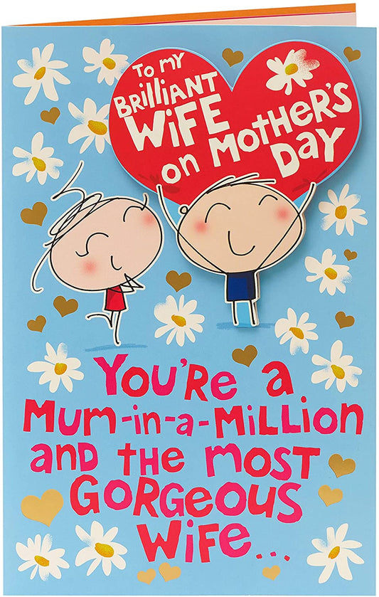 Lovely Mother's Day Card Wife with Lovely Verse