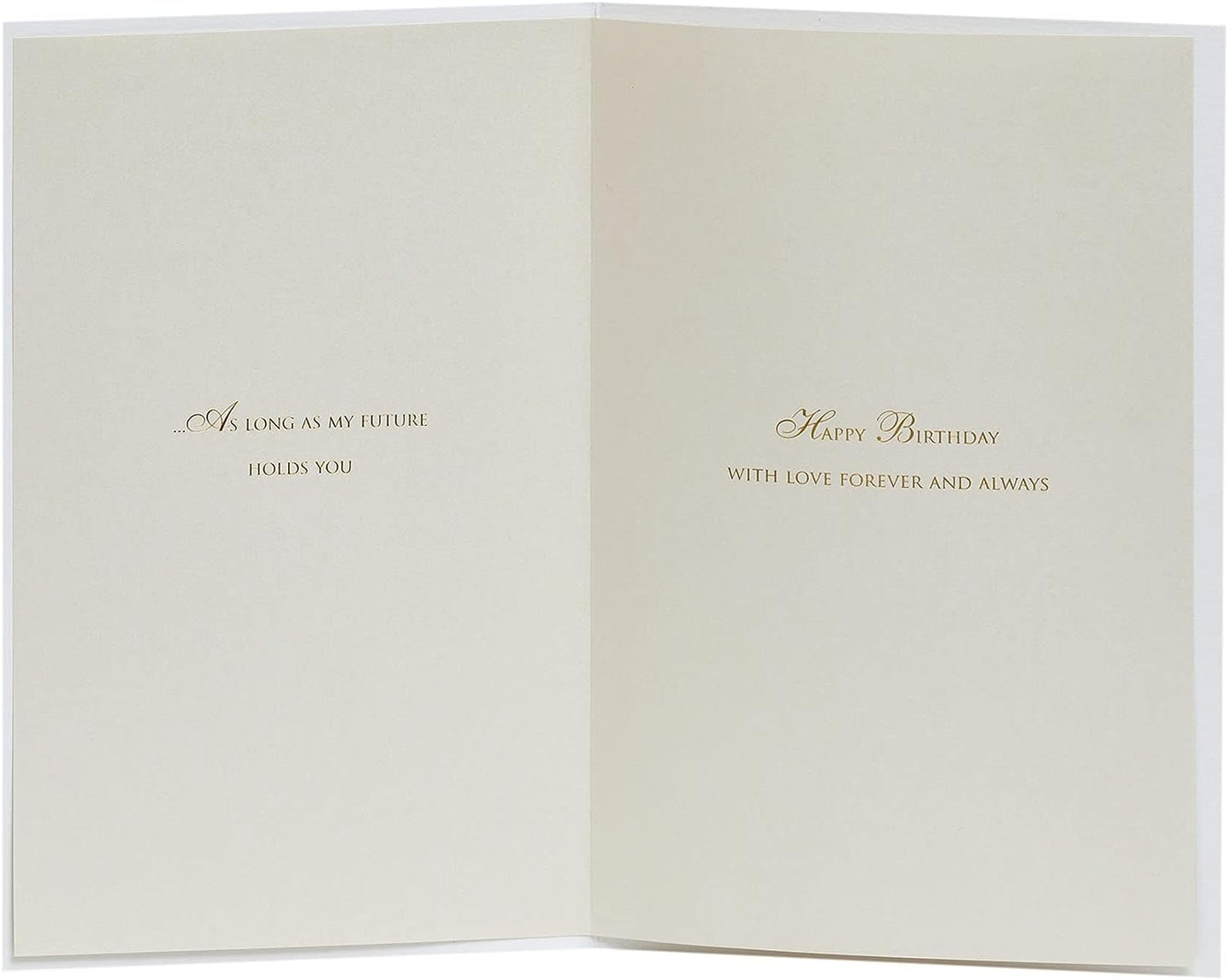 Romantic Design Fiancée Birthday Card
