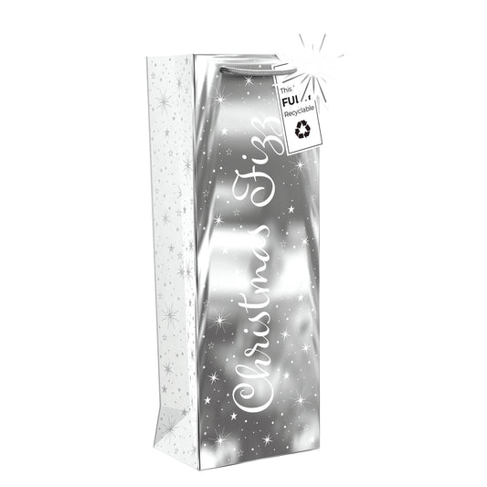 Pack of 12 Christmas Fizz Bottle Christmas Gift Bags
