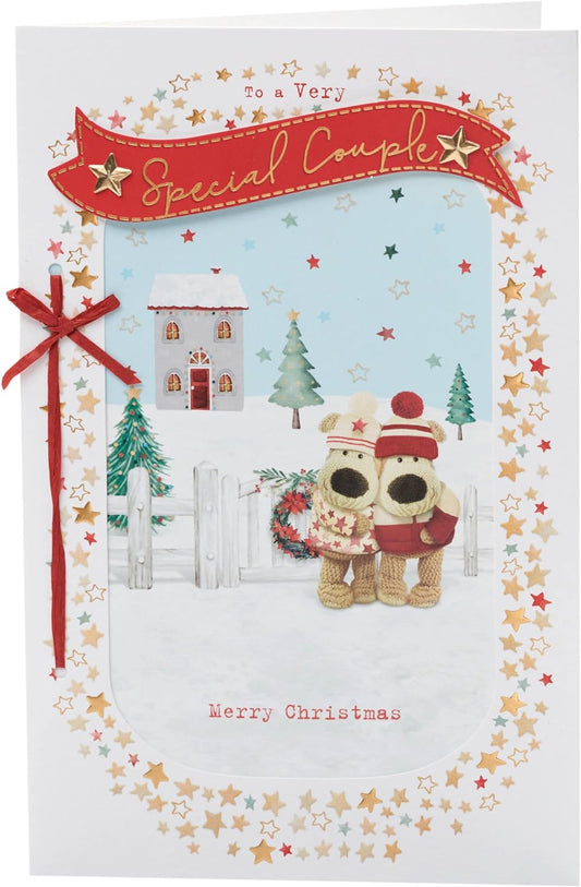 Very Special Couple Embellished Christmas Card Boofle