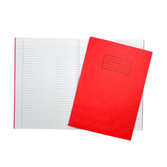 Janrax A4 Red 80 Pages Feint and Ruled Exercise Book