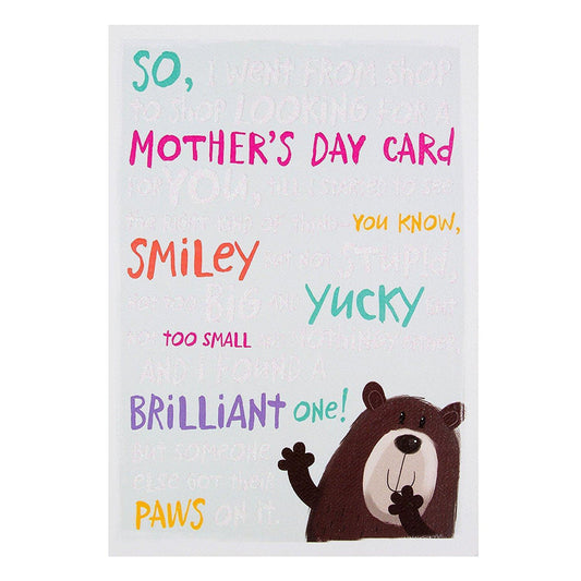 "Brilliant" Glitter Finished Mother's Day Card