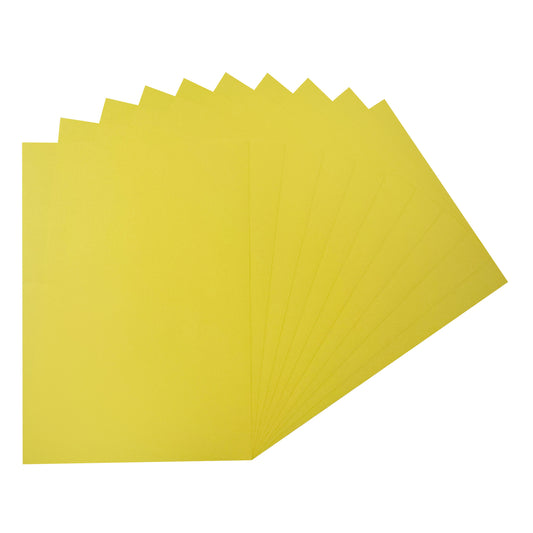 Pack of 20 Sheets A2 Yellow Colored Craft Papers 230gsm