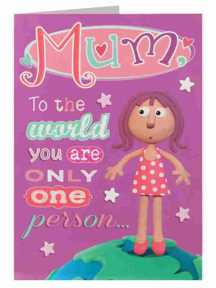 Mum You Are The World Humour Funny Mother's Day Card