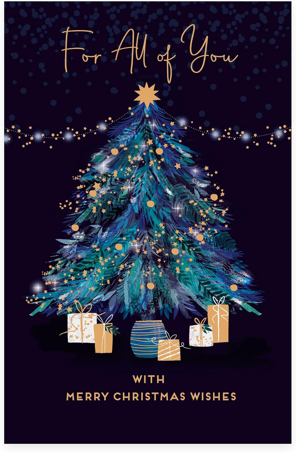 Tree and Presents Design For All Of You Christmas Card