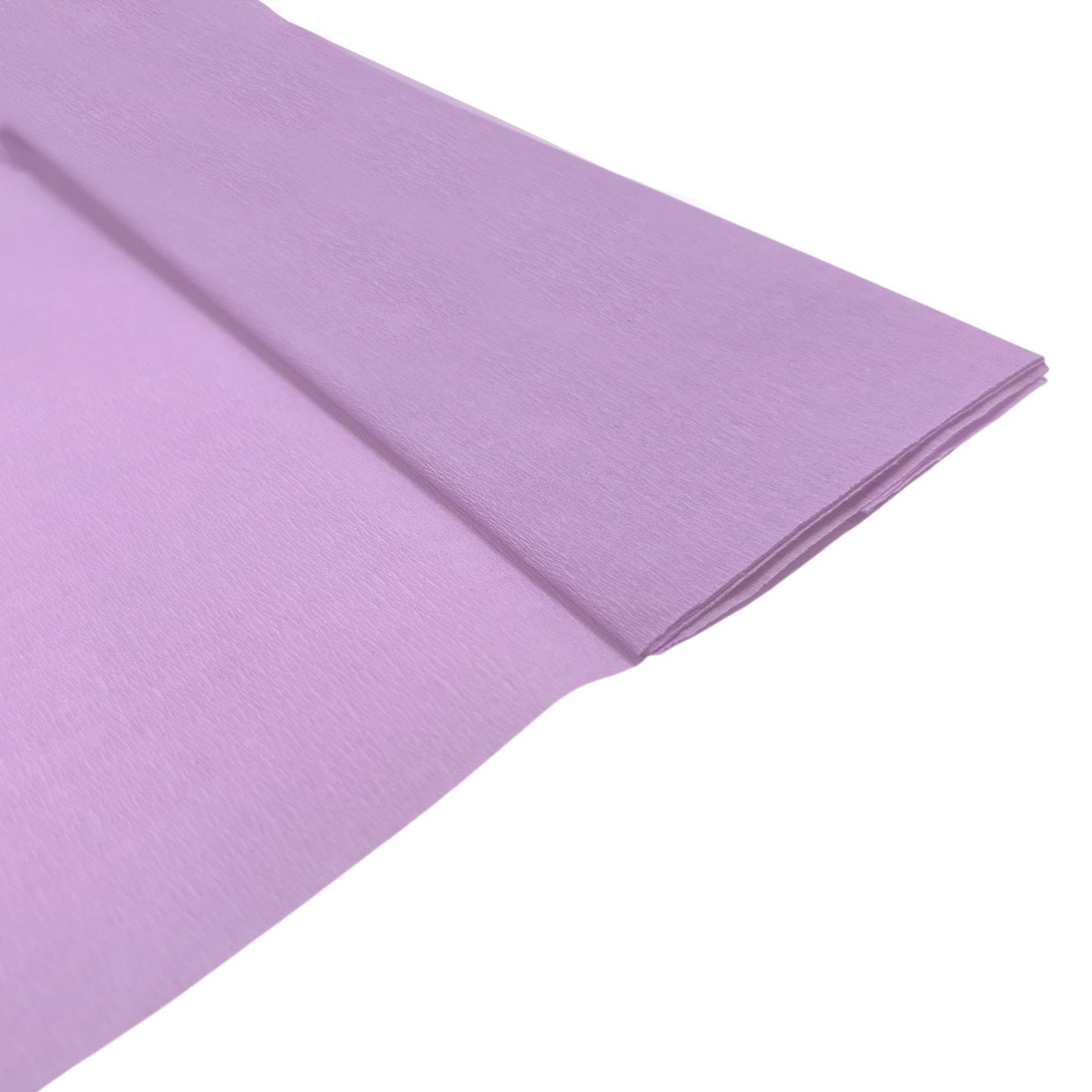 Pack of 20 Light Purple Crepe Paper Sheets 50cm x 2m 17GSM 35% Stretch Craft Paper